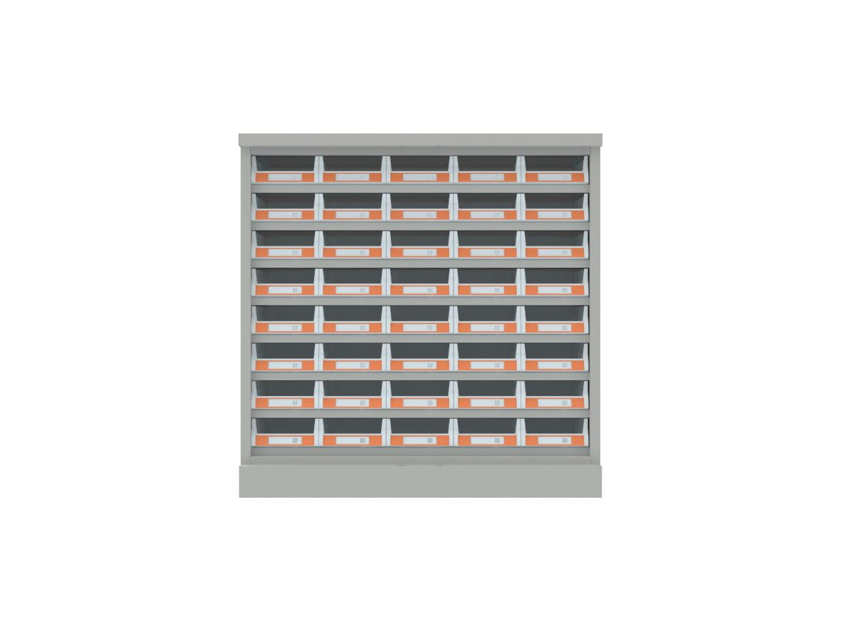 SMALL PARTS CABINET- 40 BIN WITH GLASS DOOR , MODEL : LD-40G