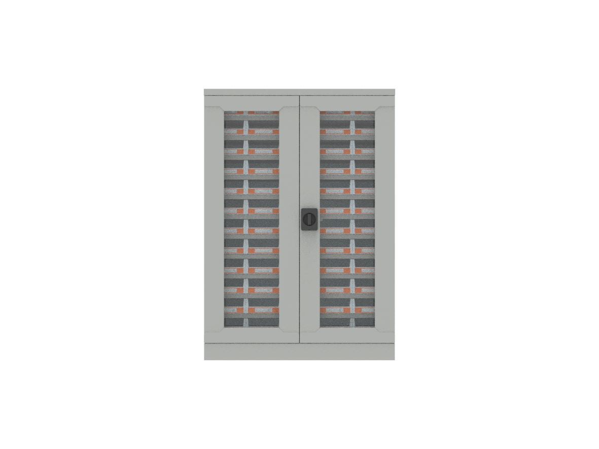SMALL PARTS CABINET 60 BIN WITH GLASS DOOR MODEL : LD-60G