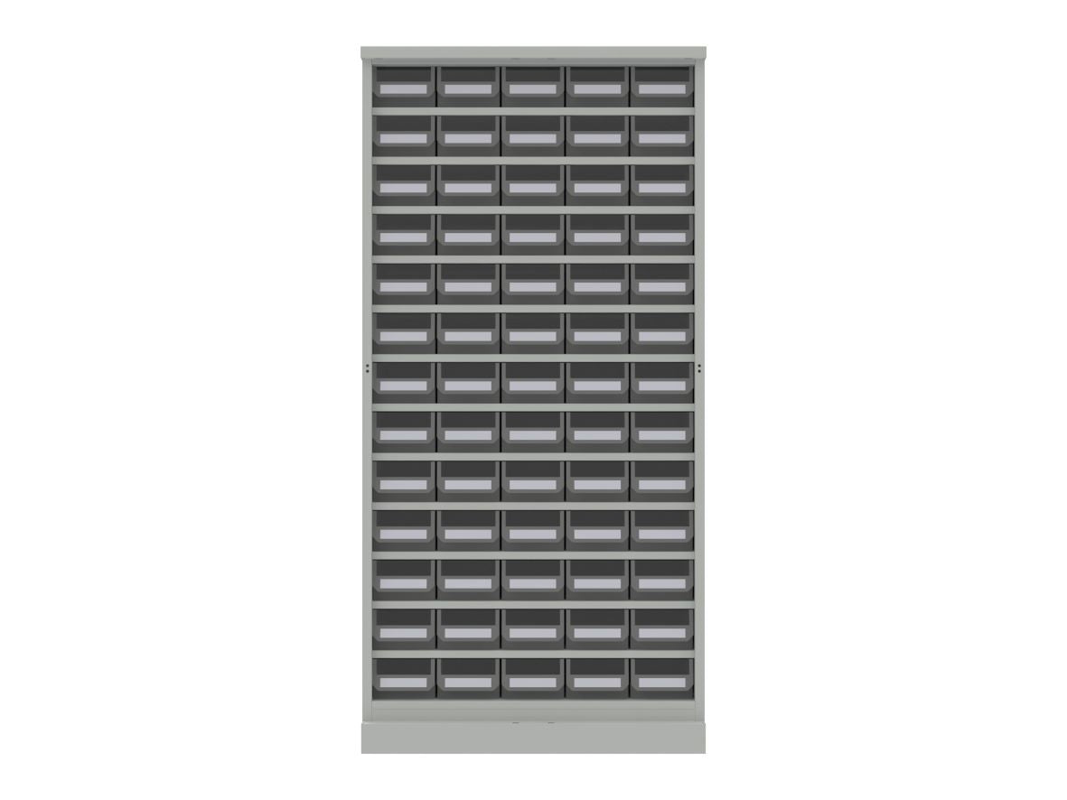 65 BIN CABINET LARGE WITH GLASS DOOR - HD-65-G