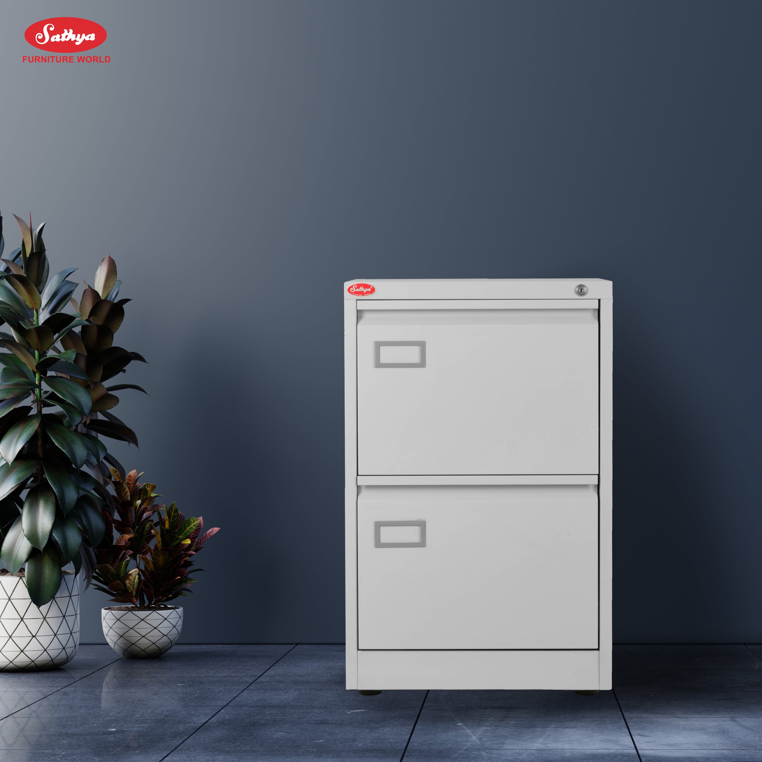 Vertical Two Drawer Filing Cabinet D-D2