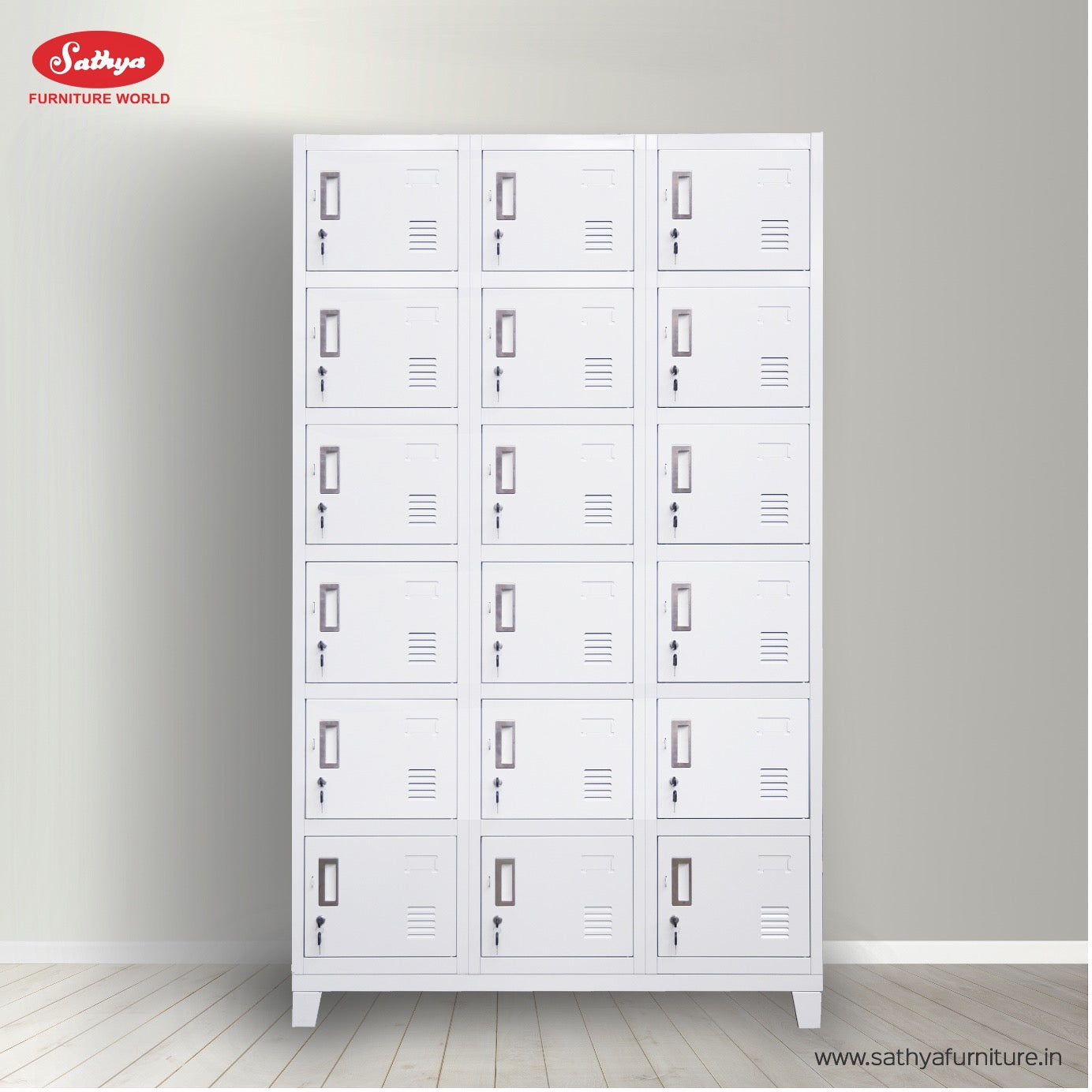 Triple Column 18 Door Personal Locker 3L-B6