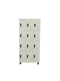 Triple Column 12 Door Personal Locker 3L-B4-900-3 Feet Width