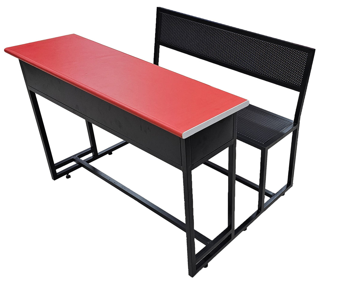 Classroom Dual Desk 2 Seater - Perforated