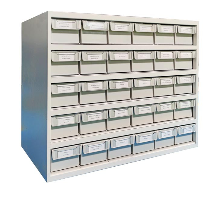 30 BIN PHARMACY RACK