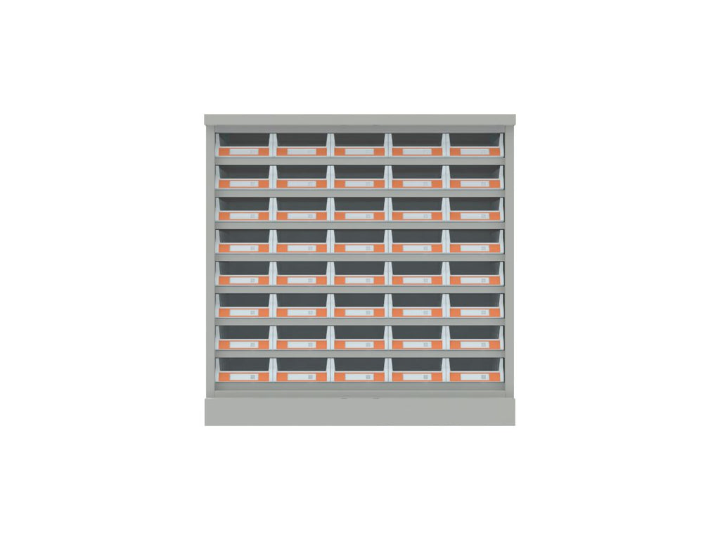 SMALL PARTS CABINET- 40 BIN WITH GLASS DOOR , MODEL : LD-40G