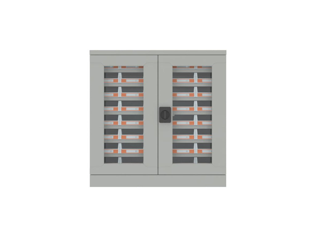 SMALL PARTS CABINET- 40 BIN WITH GLASS DOOR , MODEL : LD-40G