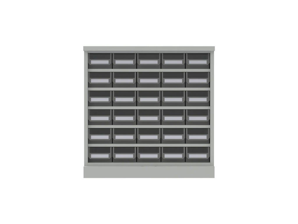 SMALL PARTS CABINET - 30 BIN WITH GLASS DOOR MODEL: HD-30G