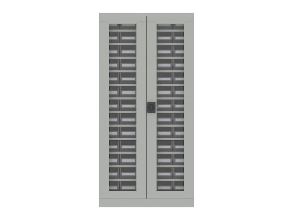 65 BIN CABINET LARGE WITH GLASS DOOR - HD-65-G