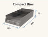 SMALL PARTS CABINET 60 BIN WITH GLASS DOOR MODEL : LD-60G