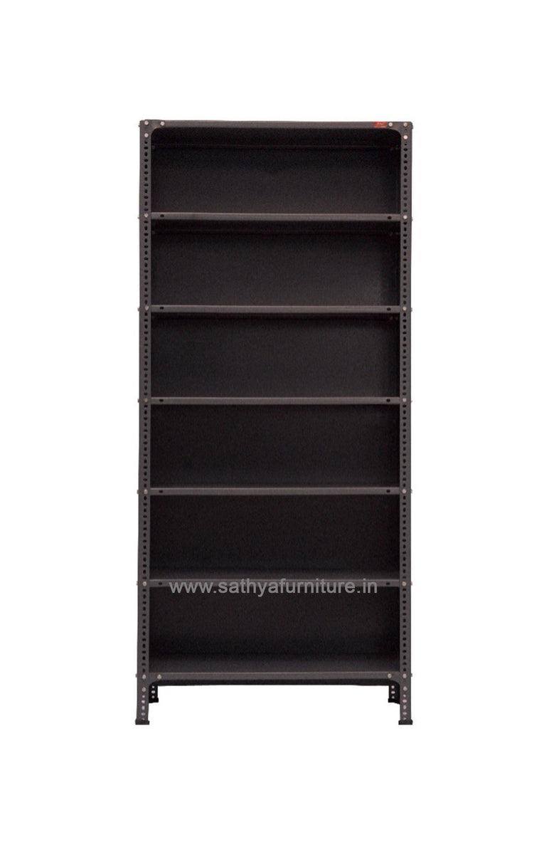 Steel Three Sides Covered Slotted Angle Rack – Sathya Furniture World