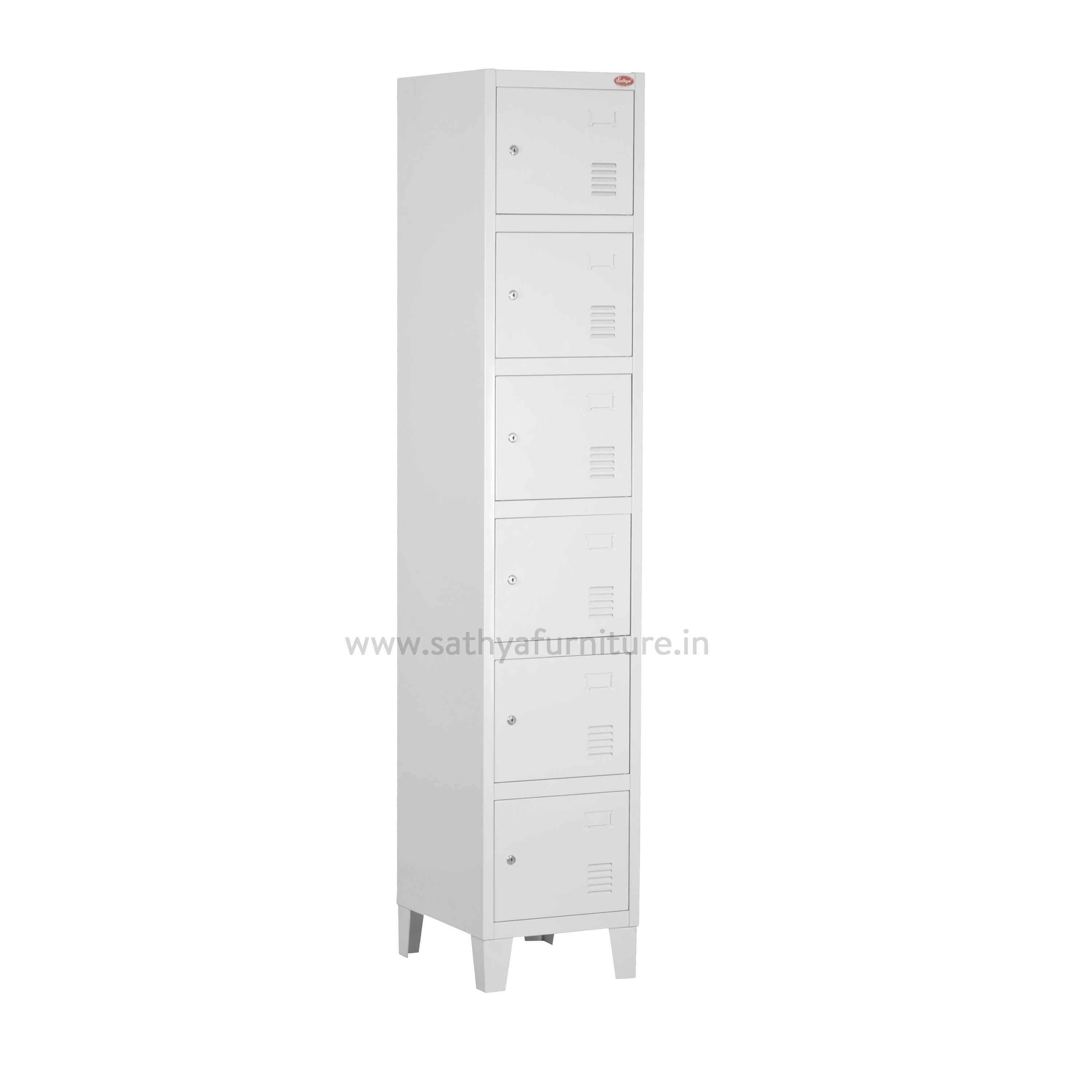 Single Column 6 Door Personal Locker L-B6